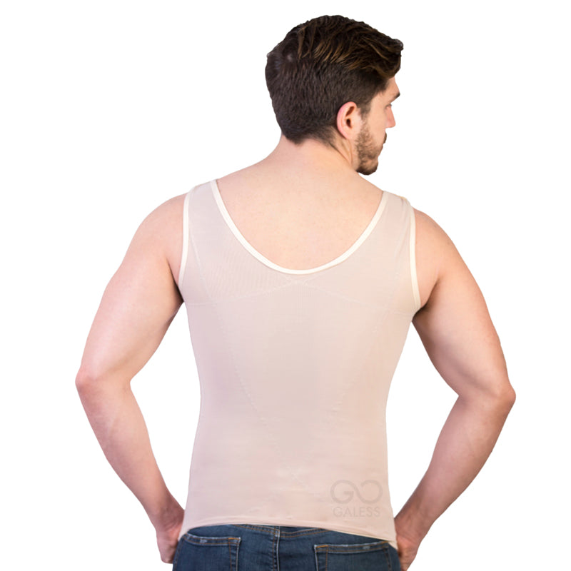 Alexandre Men Post Surgery Garment Chest and Abdominal Support Gynecomastia Compression Vest