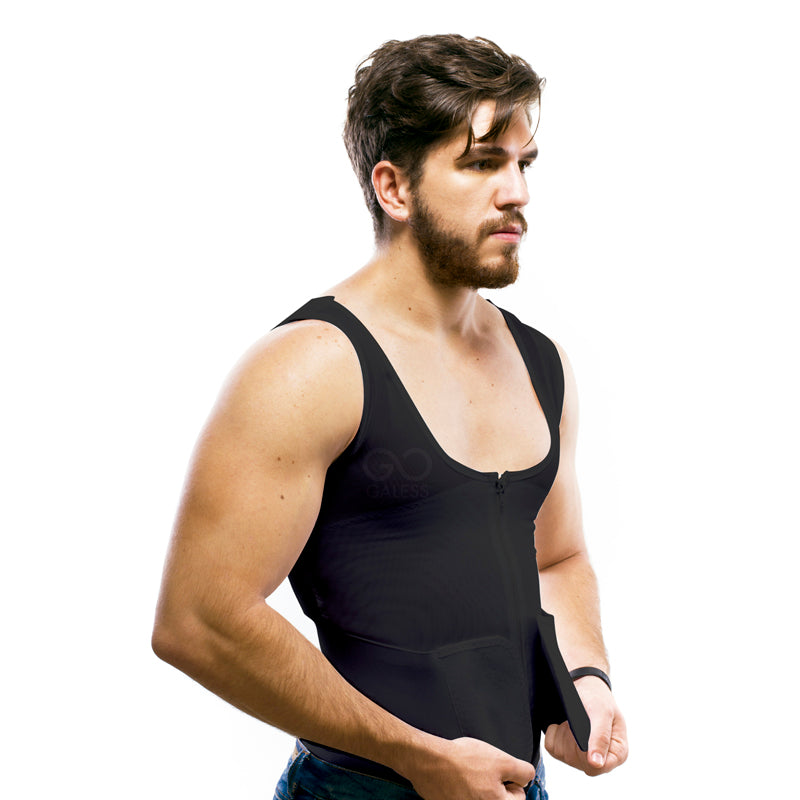 Galess Men's Posture Corrector Vest, Adjustable Belt with Lumbar