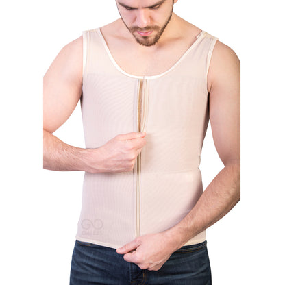 Alexandre Men Post Surgery Garment Chest and Abdominal Support Gynecomastia Compression Vest